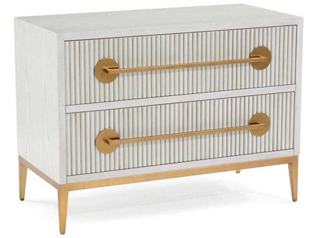John Richard Mark McDowell Carlyle 2-Drawers Ash Wood Nightstand