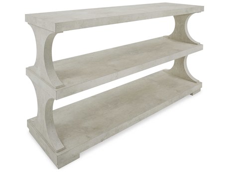 John Richard Cadence Rectangular Metal Tiza Gesso Console Table