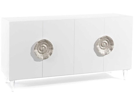 John Richard Triesse 72" Ice White Credenza Sideboard