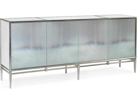 John Richard Carol Benson-Cobb Haze 88" Eglomise Credenza Sideboard