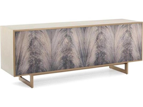 John Richard Mark McDowell Deja Vu 89" Ash Wood Antique Beluga Credenza Sideboard