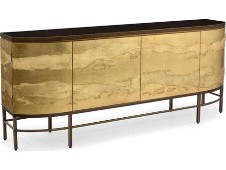 John Richard Mark McDowell Rimini 82" Beech Wood Gold Sideboard