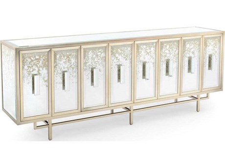 John Richard Mark McDowell Miroir 86" Beech Wood Champagne Sideboard