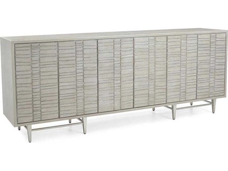 John Richard Mark McDowell Claiborne 95" Ply Wood Silver Sideboard
