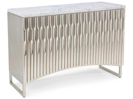 John Richard Mark McDowell Bourdon White Silver Beech Wood Accent Chest