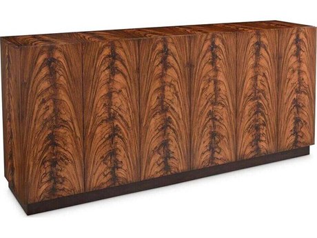 John Richard Grovecroft 88" Distressed Brown Credenza Sideboard