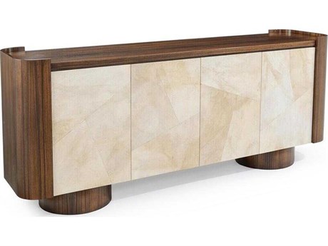 John Richard Arcadian 82" Brown Credenza Sideboard