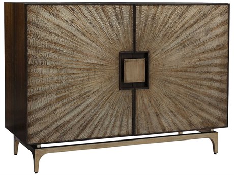 John Richard Nova Smoked Rose Silver Brown Accent Chest
