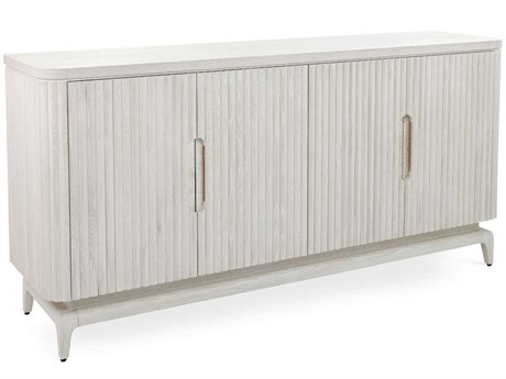 John Richard Brezza 77" Oak Wood White Washed Sideboard