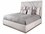John Richard Gray Beech Wood Upholstered King Platform Bed  JREUR060050