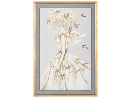 John Richard Zana Brown's Golden Femme-II Canvas Wall Art