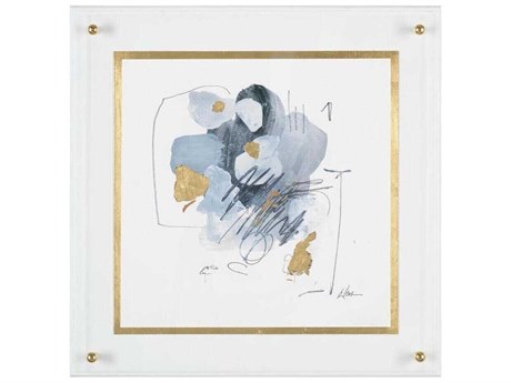 John Richard Jackie Ellens' Black, Grey, And Gold-I Canvas Wall Art