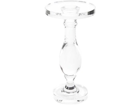 John Richard Round Glass End Table