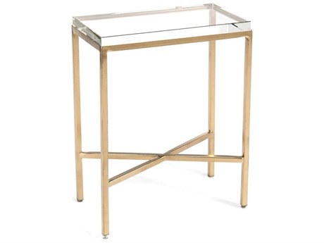 John Richard Rectangular Glass End Table
