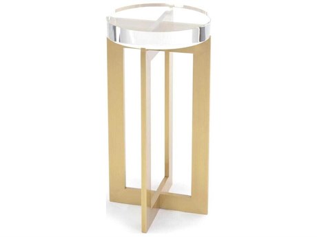John Richard Mark McDowell Round Brass End Table