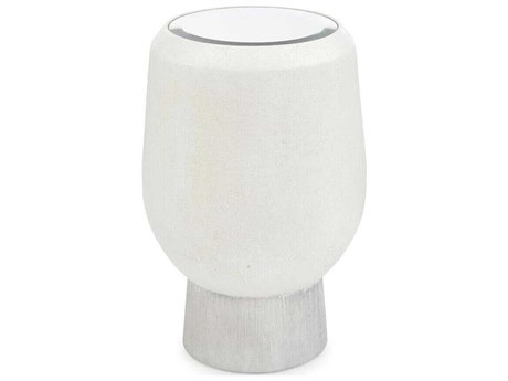 John Richard Looking Glass Round Mirror Cascade End Table