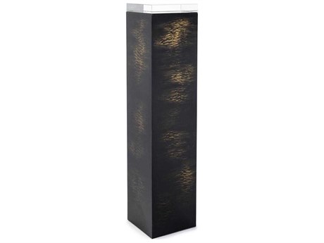 John Richard Draco Square Black Gold End Table