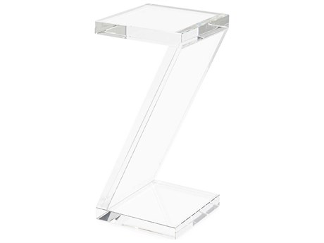 John Richard Zed Square Clear End Table