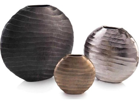 John Richard Chiseled Vase Set of 3