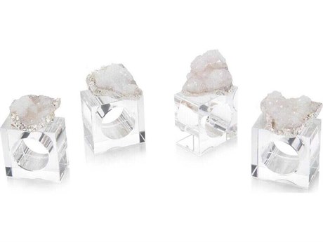 John Richard White / Silver Napkin Rings Set of 4