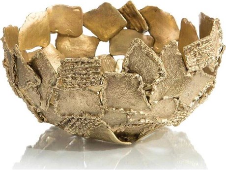 John Richard Texture and Shape Brass Decorative Bowl