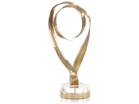 John Richard Antique Brass Sculptural Ribbons-IV Sculpture
