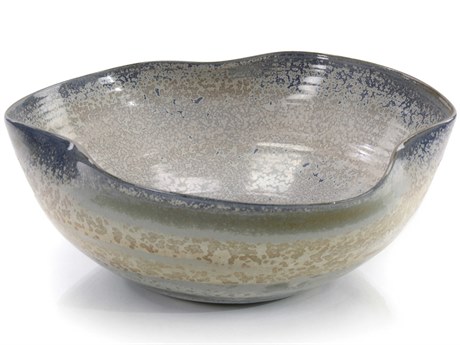 John Richard Floating In A Foam Of Teal Shapely Decorative Bowl