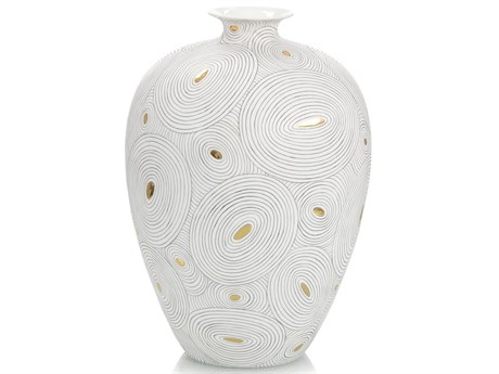 John Richard White Porcelain with Gold-II Vase
