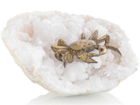 John Richard Gold / White Crab On Geode