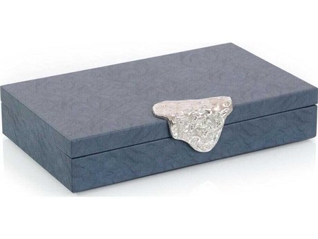 John Richard Gypsy Blue Leather Box