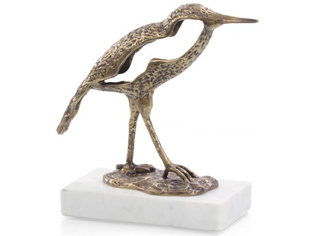 John Richard Antique Brass Sanderling-I Sculpture