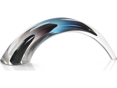 John Richard Handblown Grey Violet Dark Blue Sculpture