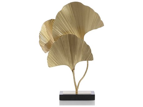 John Richard Brass / Black Shadows of the Ginkgo Leaf Sculpture