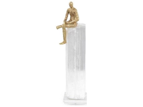 John Richard Brass Taking a Break Sculpture