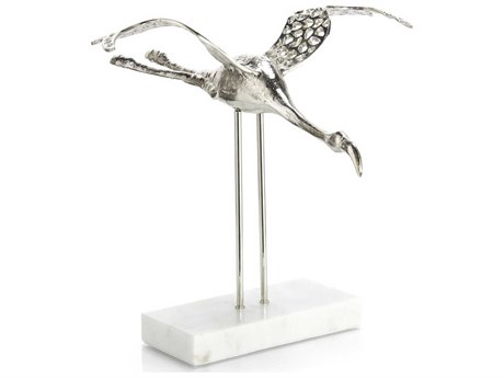 John Richard Polished Nickel / White Flamingon Flight