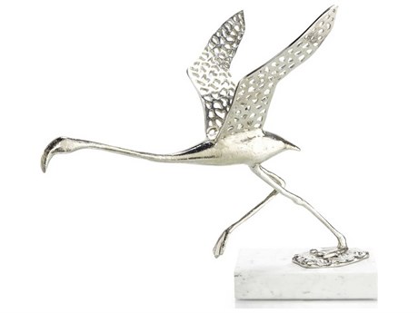 John Richard Polished Nickel / White Flamingon Flight