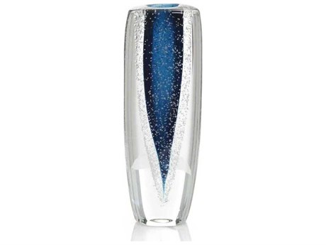 John Richard Sapphire Blue Handblown Glass-II Vase