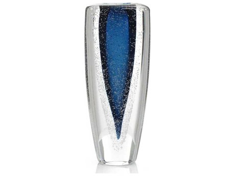 John Richard Sapphire Blue Handblown Glass-I Vase