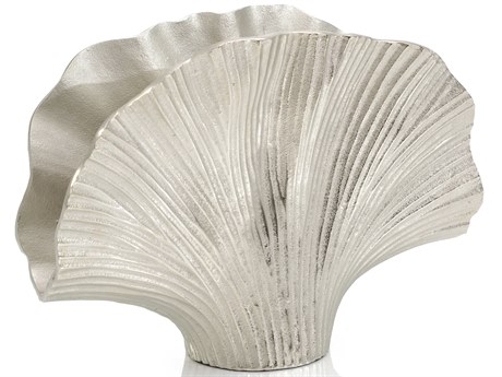 John Richard Nickel Ginkgo Leaf Vase
