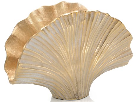 John Richard Gold Ginkgo Leaf Vase