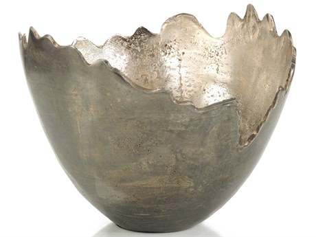 John Richard Matterport Aluminum Silver Decorative Bowl