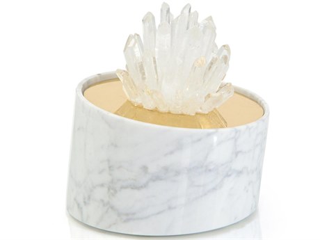 John Richard Quartz Embellished Marble-I Sculpture