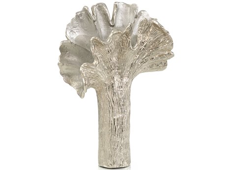 John Richard Nickel Ginkgo Leaf Vase