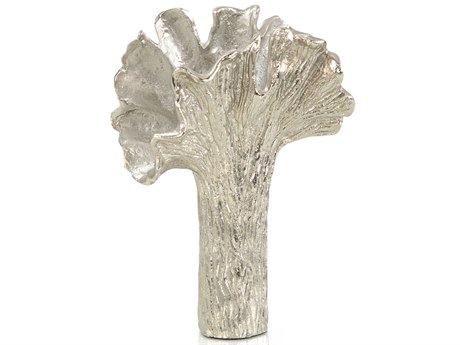 John Richard Nickel Ginkgo Leaf Vase