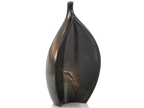 John Richard Brown Gold Lacero Vase