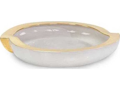 John Richard Motus White Gold Decorative Bowl