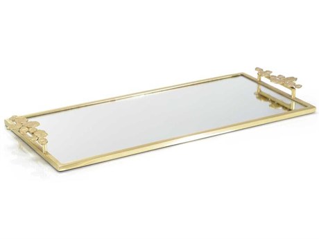 John Richard Pinta Mirror Polished Brass Serving Tray