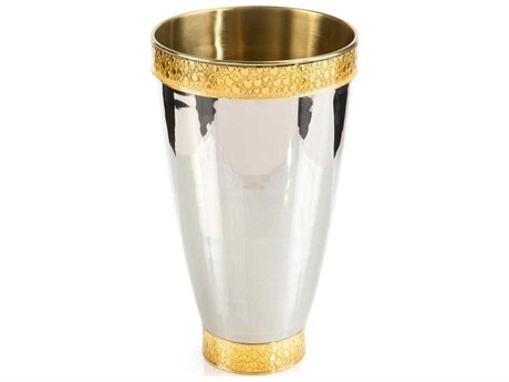 John Richard Polished Brass Pebble Vase