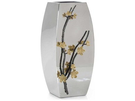 John Richard Polished Stainless Steel Fleur Vase