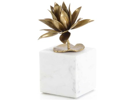 John Richard Antiqued Lotus Blossom Sculpture